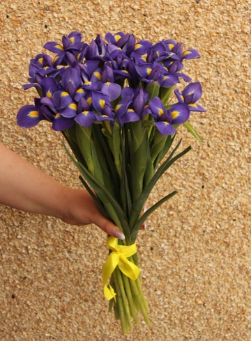 25 ирисов от интернет-магазина цветов в 