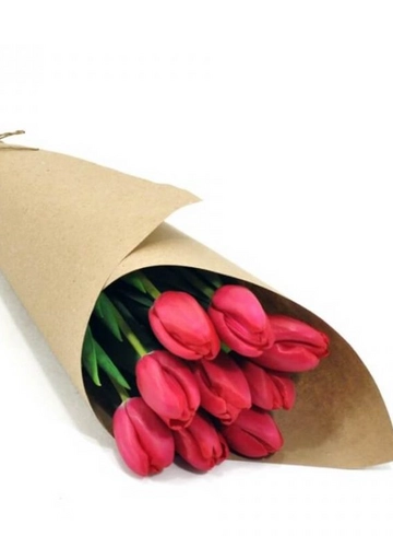 Малиновые тюльпан  от интернет-магазина цветов в 