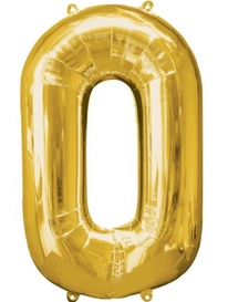 Шар цифра "0" золото  от интернет-магазина «» в 