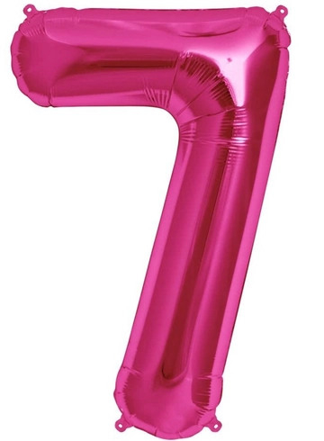 Шар цифра "7" малиновый  от интернет-магазина цветов в 