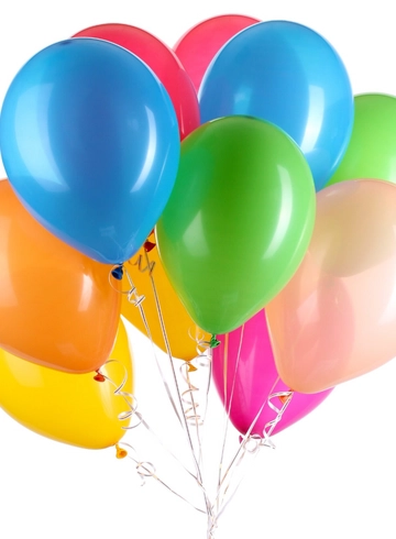 Шар наполненный гелием на ленточке 1 шт. от интернет-магазина цветов в 