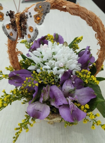 Композиция «Лиловые грёзы» от интернет-магазина цветов в 